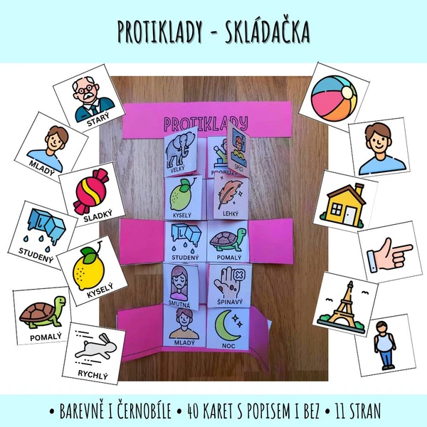 Protiklady - skládačka