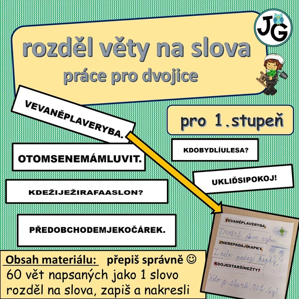 Rozděl větu na slova 