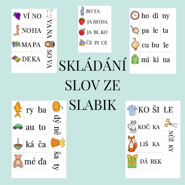 Skládání slov ze slabik 