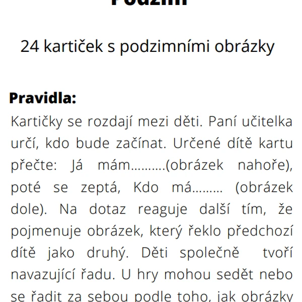 Já mám, kdo má PODZIM