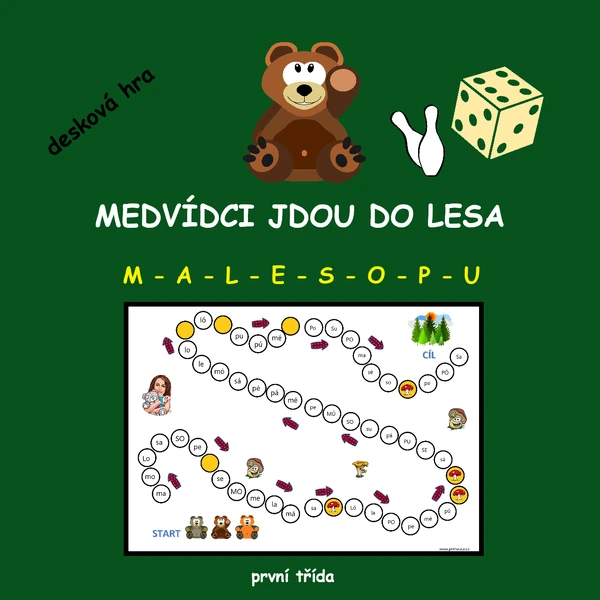 MEDVÍDCI JDOU DO LESA - DESKOVÁ HRA
