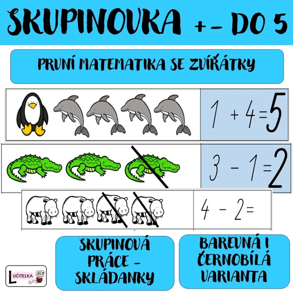 Skládačky - numerace do 5 