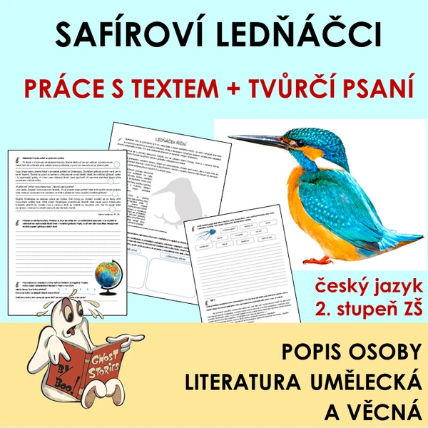 Práce s textem + popis osoby - dobrodružná kniha