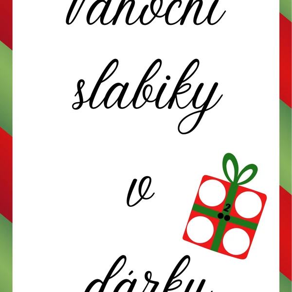 Vánoční slabiky v dárku