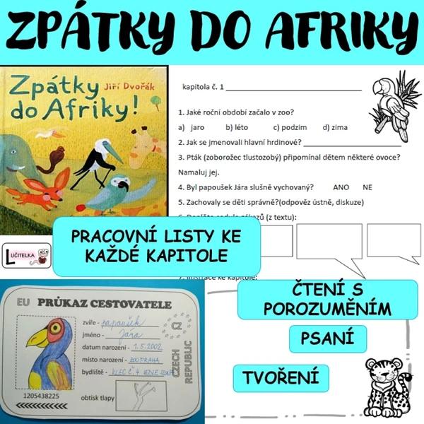 Zpátky do Afriky  - čtenářské dovednosti
