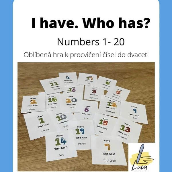 I have, who has? Number 1 - 20