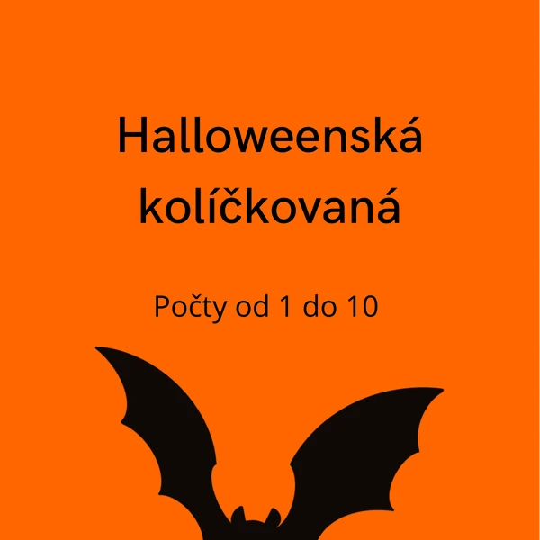 Halloweenská kolíčkovaná, počty 1-10