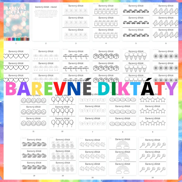 Barevné diktáty na celý rok