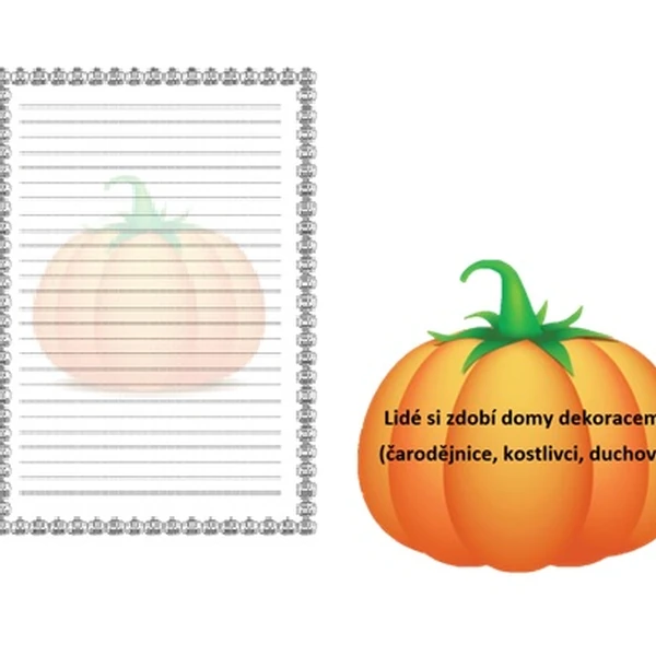 Halloween - běhací diktát