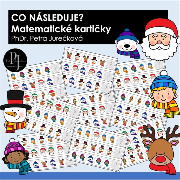 Co následuje? - Matematické kartičky - vzory, rytmus
