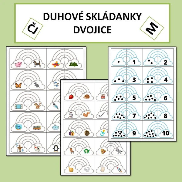Duhové skládanky - ČJ, M