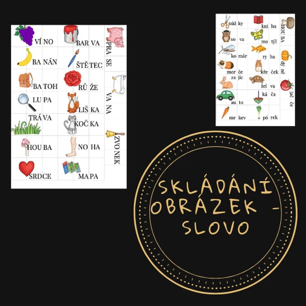 Skládání obrázek - slovo