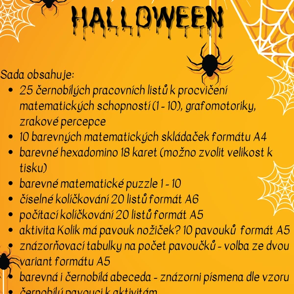 Halloweenský soubor pro děti