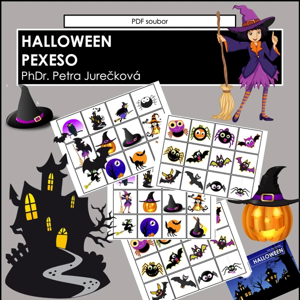 Pexeso HALLOWEEN 48 kartiček