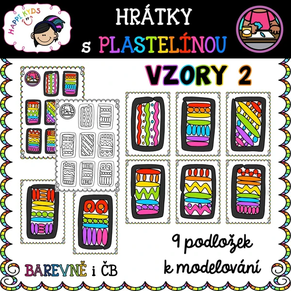 Hrátky s plastelínou - VZORY 2