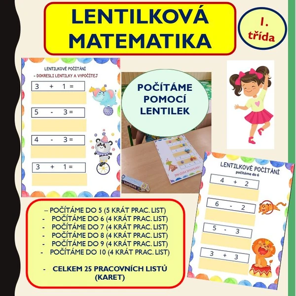 LENTILKOVÁ MATEMATIKA PRO PRVŇÁČKY