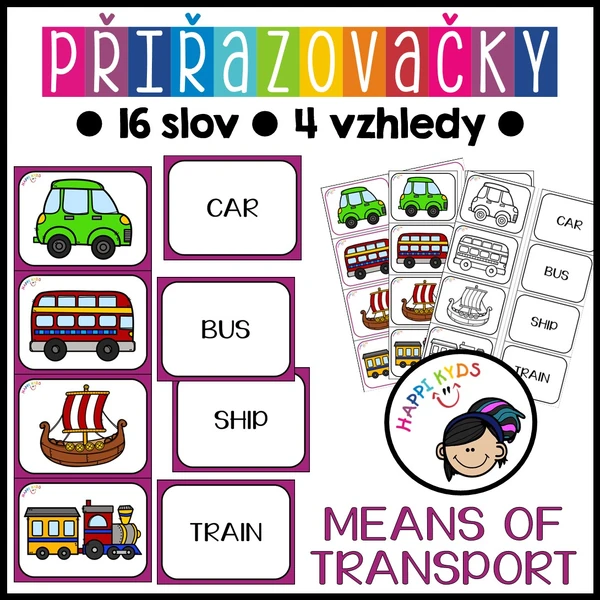 Přiřazovačky - MEANS OF TRANSPORT