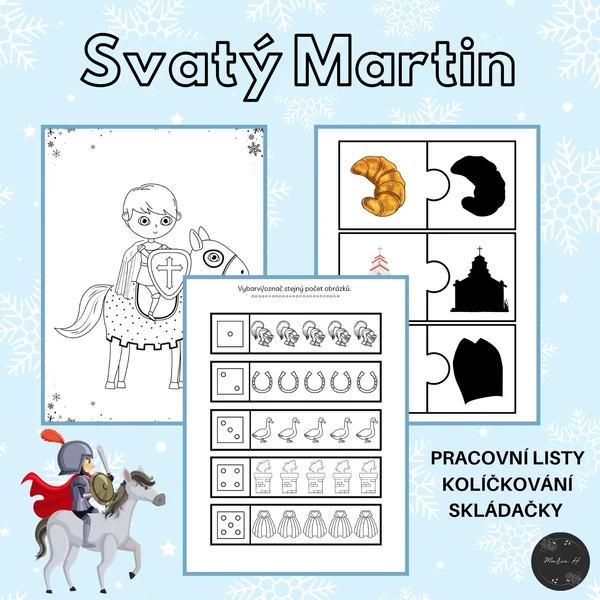 Svatý Martin, soubor aktivit a pracovních listů