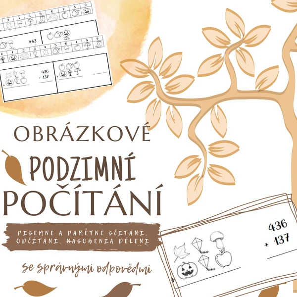 Podzimní obrázkové počítání 