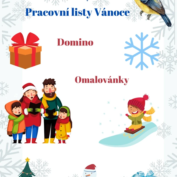 Pracovní listy Vánoce 