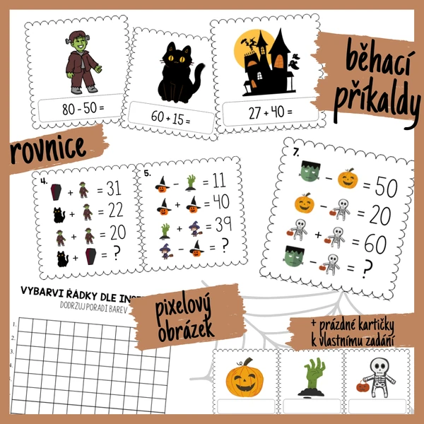 Halloweenské procvičování do matematiky