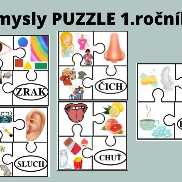 Smysly člověka - Puzzle 1.ročník