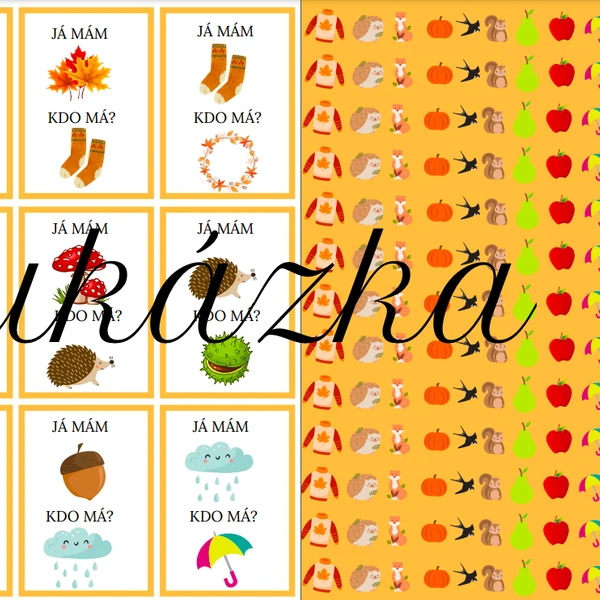 JÁ MÁM, KDO MÁ ? PODZIM + PEXESO PODZIM 