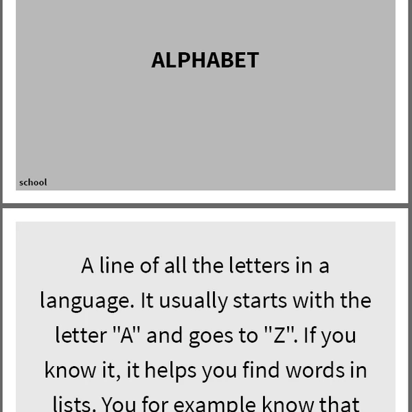 ENG - GUESS THE WORD / SCHOOL (hádej slovo podle popisu)