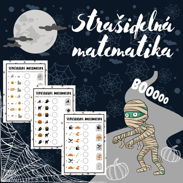 Strašidelná matematika - násobení s obrázky