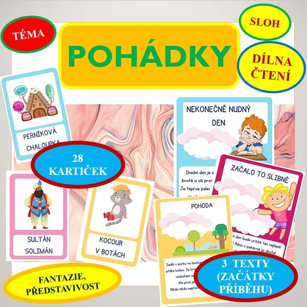 DÍLNA ČTENÍ, SLOH - aktivity (POHÁDKOVÉ BYTOSTI)