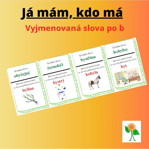 Já mám, kdo má - vyjmenovaná slova po b
