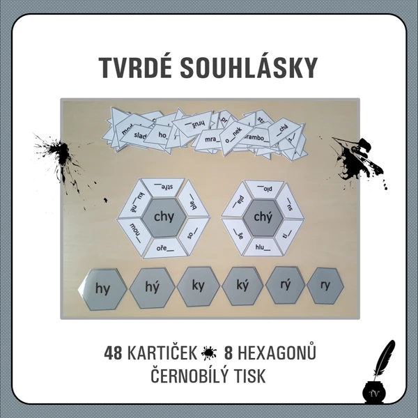 Tvrdé souhlásky - hexagony