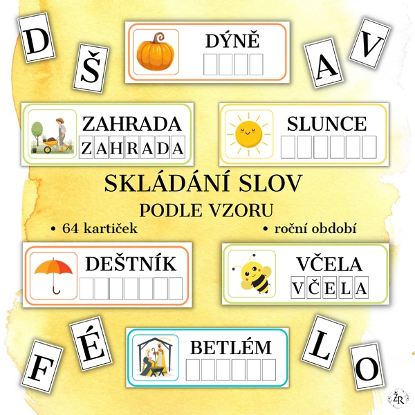 SKLÁDÁNÍ SLOV podle vzoru - Roční období
