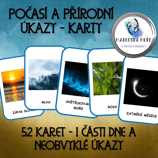 Počasí a přírodní úkazy - karty