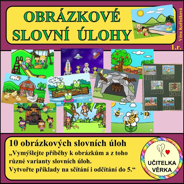OBRÁZKOVÉ SLOVNÍ ÚLOHY + a – do 5