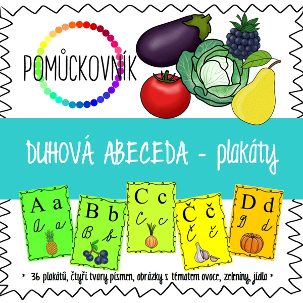 Duhová abeceda - plakáty