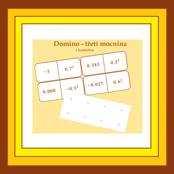 Třetí mocnina - domino