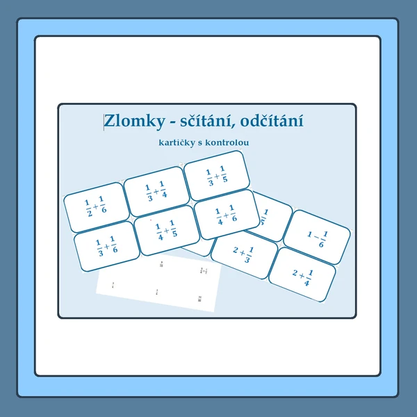 Zlomky - sčítání, odčítání "zpaměti"