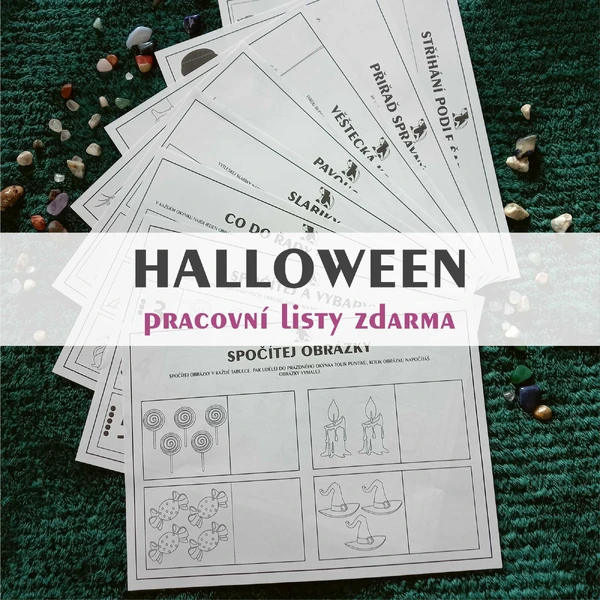 HALLOWEEN – pracovní listy zdarma