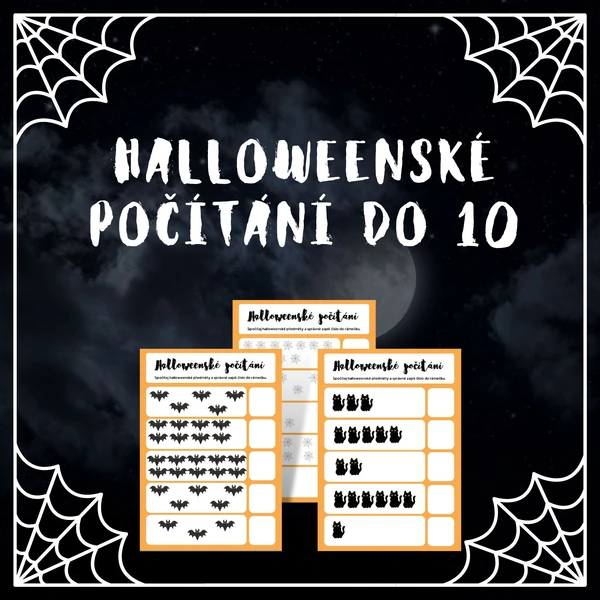 Halloweenské počítání do 10