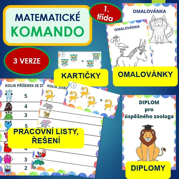 MATEMATICKÉ KOMANDO  - BĚHAČKA (SČÍTÁME DO 5)