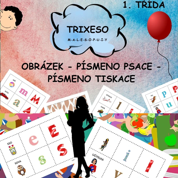 TRIEXESO k procvičení psaných písmenek - MALESOPUIY