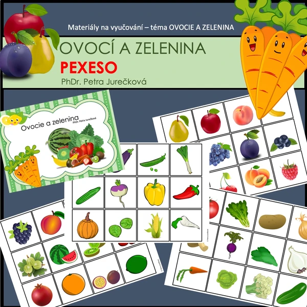 OVOCE A ZELENINA - PEXESO