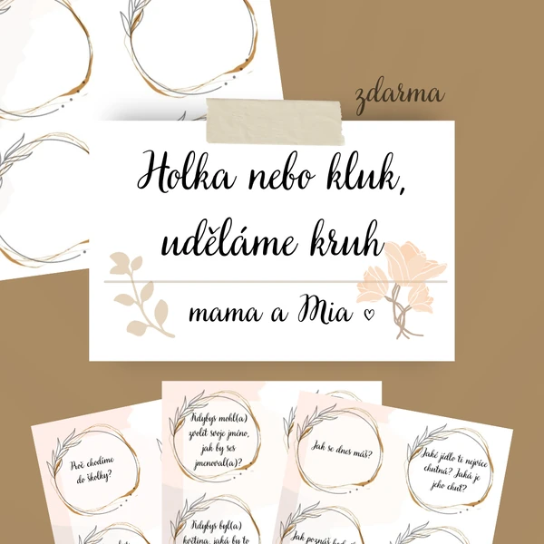 Holka nebo kluk, uděláme kruh