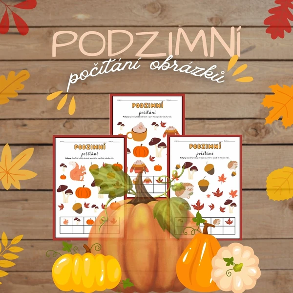 Podzimní počítání obrázků