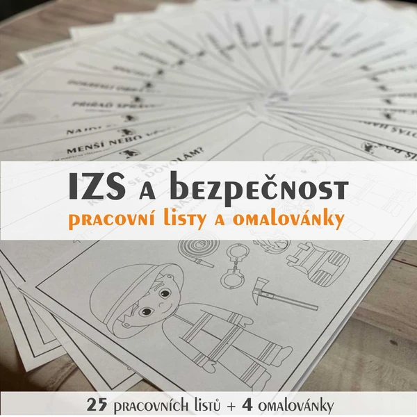 IZS A BEZPEČNOST – pracovní listy a omalovánky