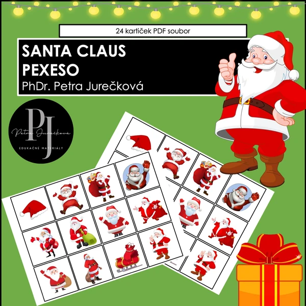 PEXESO SANTA CLAUS 24 kartiček