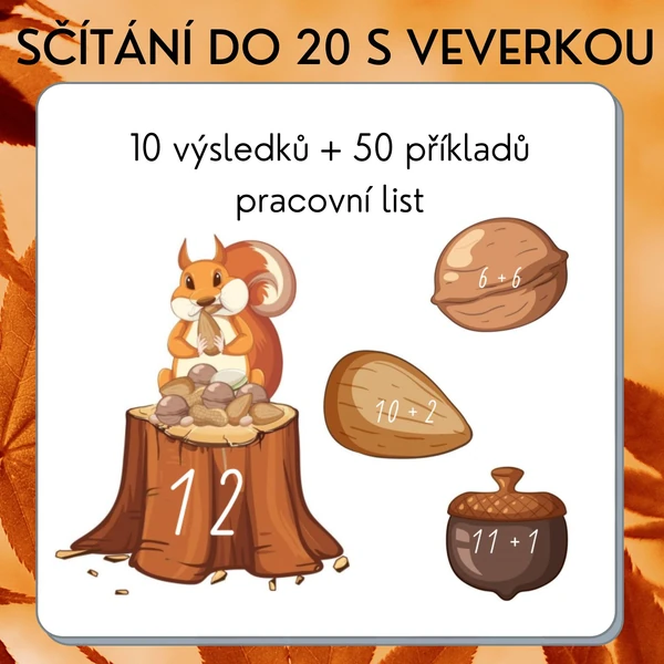 Sčítáme do 20 s veverkou