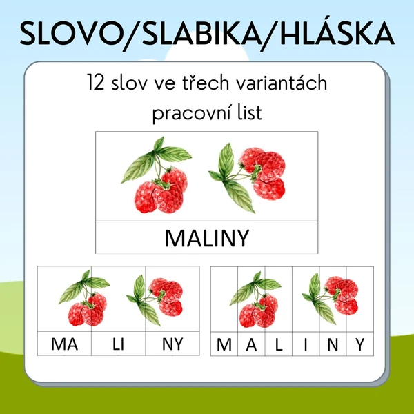 Hláska - slabika - slovo