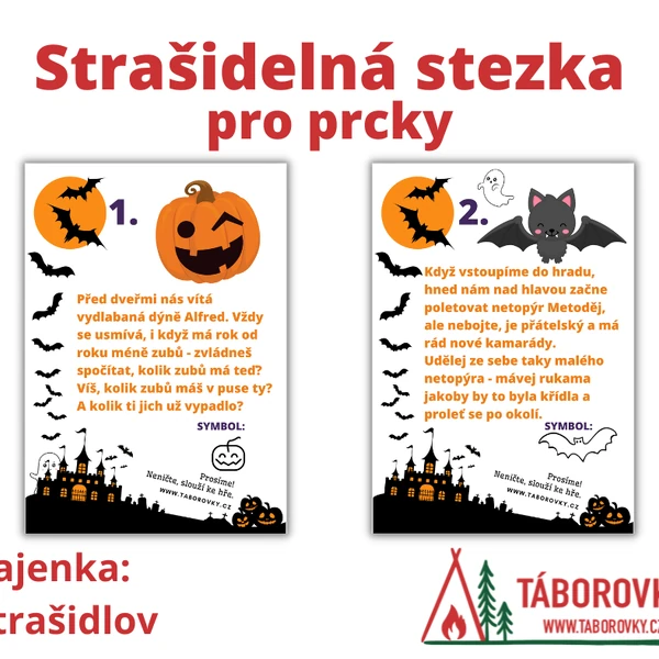 Strašidelná stezka pro prcky - barevná
